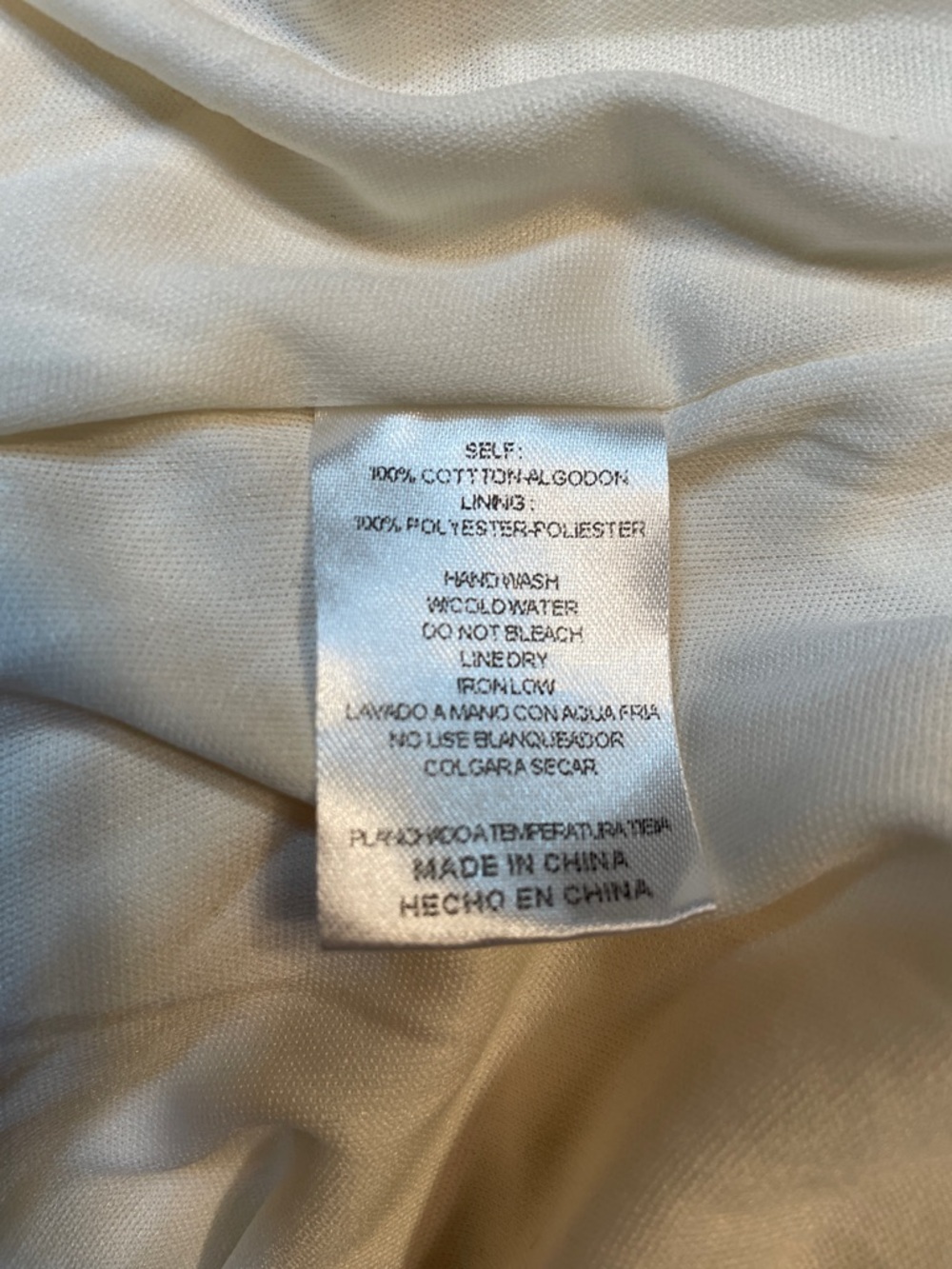🧺Natural Fiber Lined Peasant  Puff Sleeve Top Size L - Picture 4 of 5